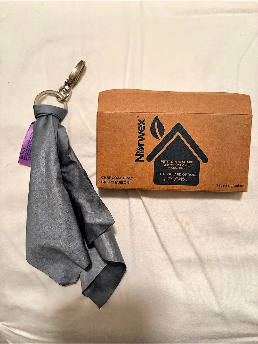 Norwex Petite Optic Scarf Charcoal Gray